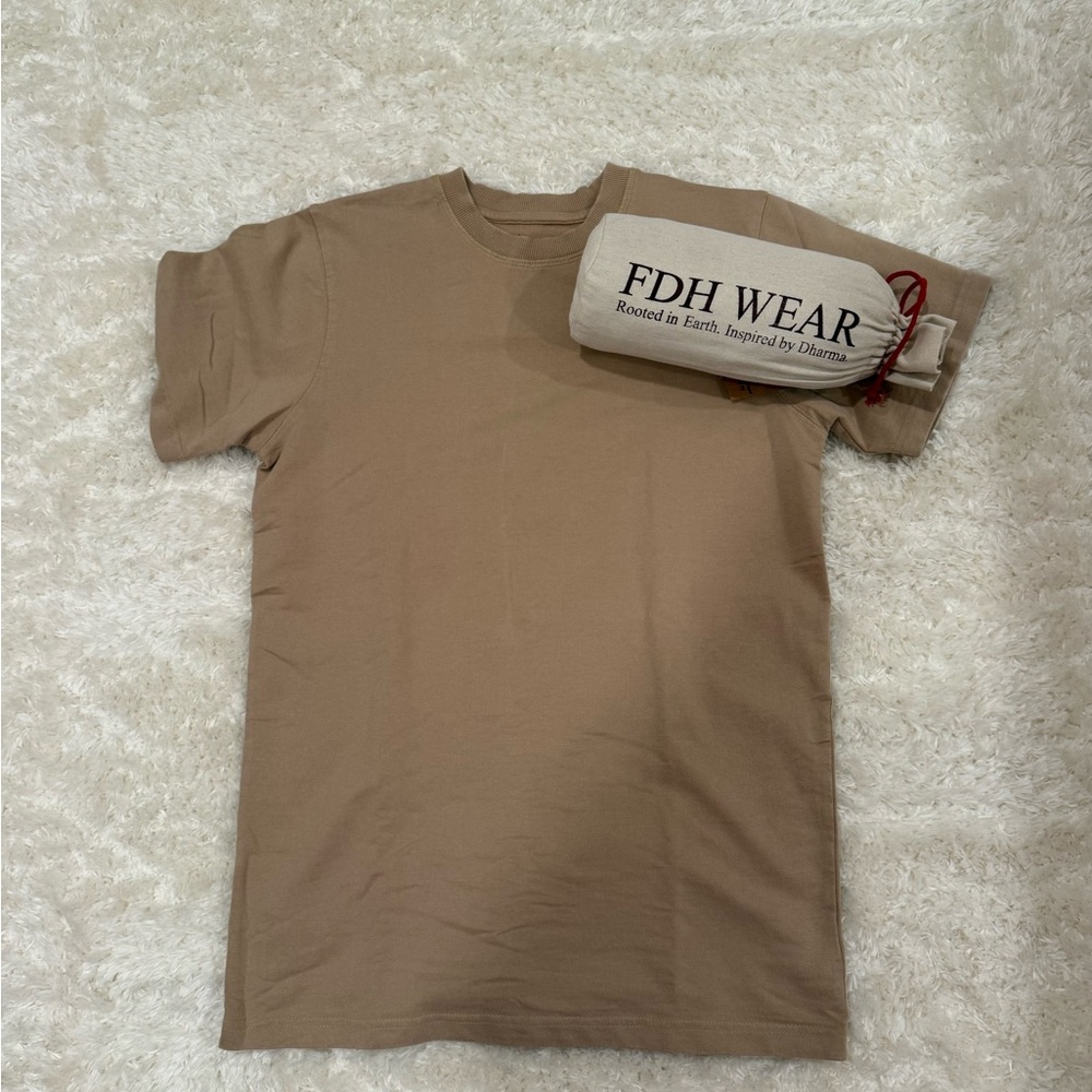 FDH Wear Sand beje and Olive Green  100% cotton thick unisex T-Shirt